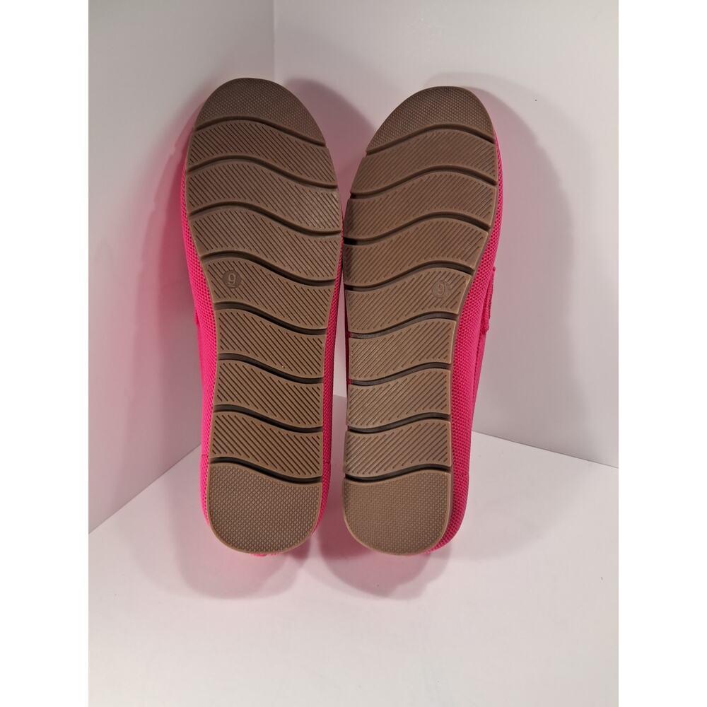 Vespiero Hot Pink Knit Penny Loafers Women's 9 Memory Foam Slip On Flats - Picture 9 of 9